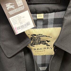 Burberry Black Trench Coat for Men